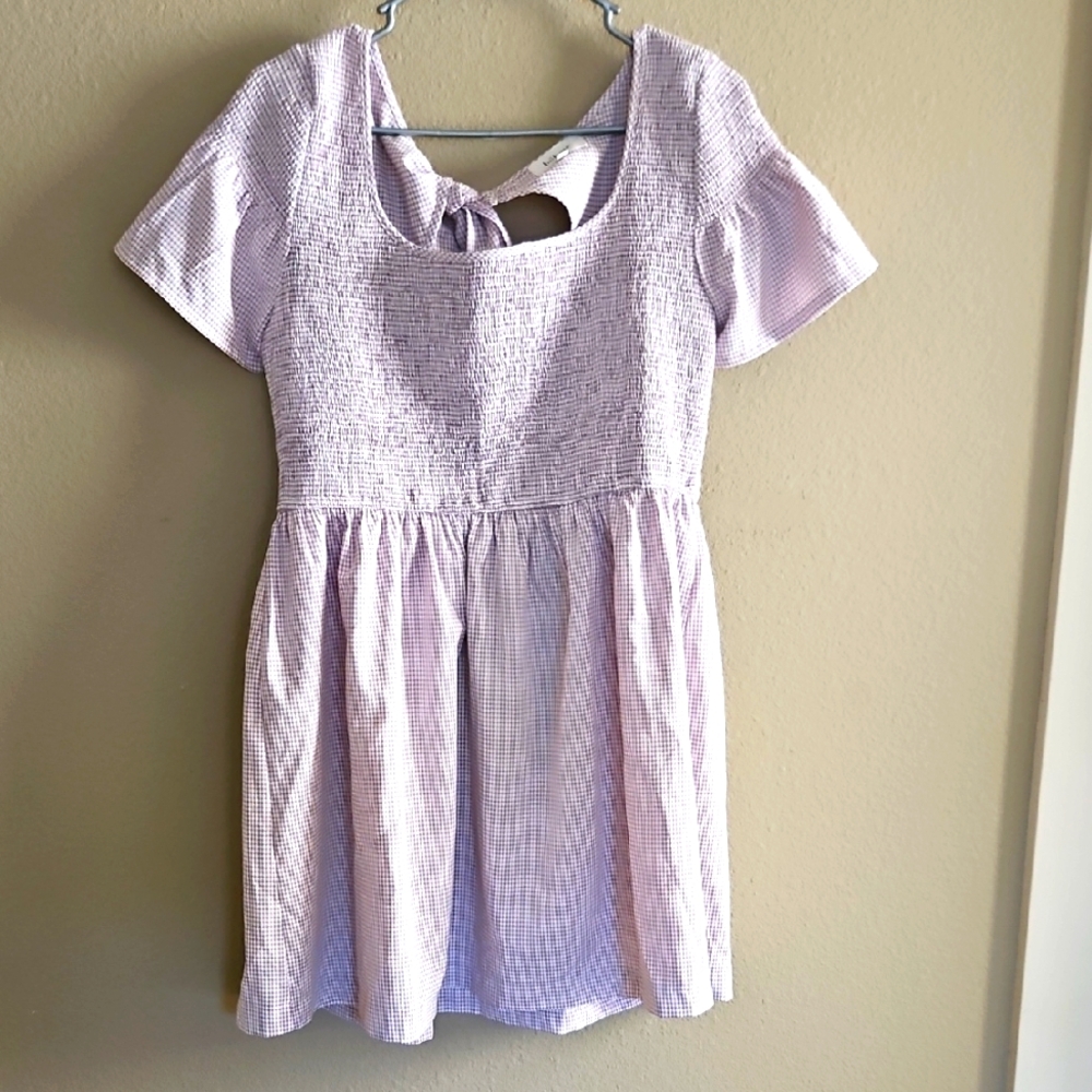 Bohme Purple Gingham Dress